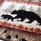 Flash Furniture 5' x 7' Brown Rustic Bear and Cub Olefin Area Rug KP-RGB3940-57-BN-GG - alternate 2